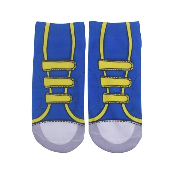 iFshaion Flip Flop Socks Women's Men's Personalized Sweat Absorbent Low Top Ankle Short Socks Funny 3D Printed Cotton Socks