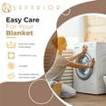 thumbnail image 4 of Superior Metro Chevron Zig-Zag All-Season Cotton Blanket, Throw (Non-Standard), Taupe, 4 of 13