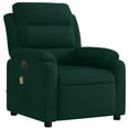 thumbnail image 3 of vidaXL Electric Massage Recliner Chair Dark Green Velvet, 3 of 5