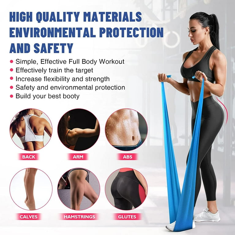 Yoga Pilates Resistance Bands Yoga Massage Ring Set Elastic - Temu