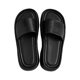 thumbnail image 1 of Zapatillas deslizantes para mujer, moda de verano, sandalias informales de suela gruesa para mujer, sandalias planas para salidas en la playa, compras de viaje, negro 37, 1 of 8