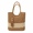 Light coffee, variant on Woven Tote Bag with Contrast Fringes, Trendy Straw Shoulder Bag with High Capacity and Ecofriendly Fabric, Versatile Top-Handle Handbag for Summer Travel, Beach, and Daily Commute