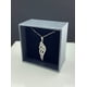 thumbnail image 3 of Collar de Ala de Ángel Cz de Plata de Primera Ley para Mujeres y Adolescentes de 18", 3 of 5