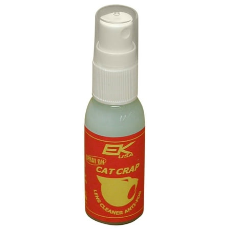 , Cat Crap Multi-Use Anti-Fog Spray, for any Optics, Coatings, Eyeglass Lens Cleaner, Spray On - 1 Ounce Bottle EK USA