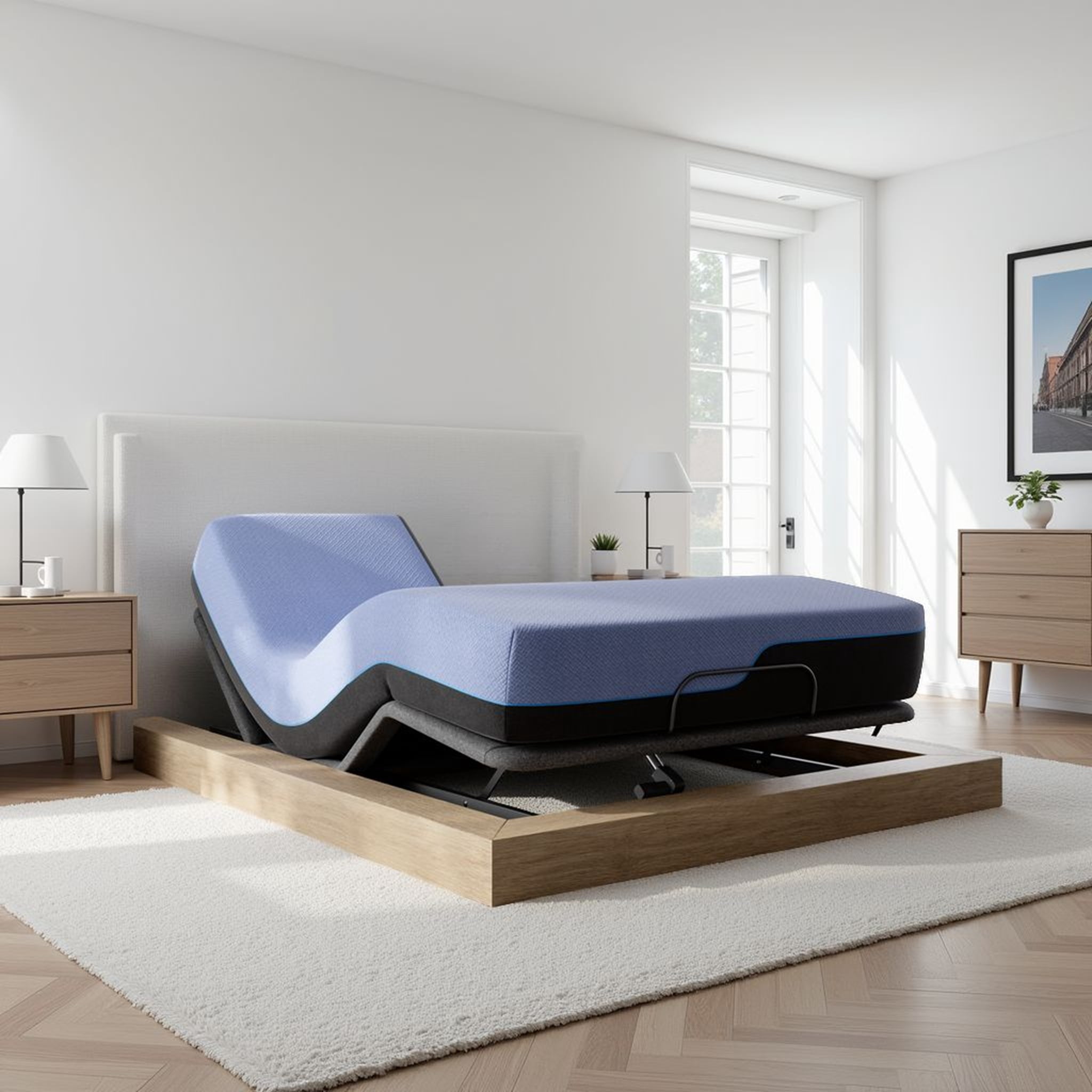 Bridgevine Home 12 inch Flex Top Hybrid Cooling Latex Foam and Coil Mattress, King Size