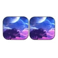 thumbnail image 7 of Daiia Dreamy Colorful Starry Sky 2PCS Car Windshield Sun Shade, Foldable Sun Shield for Car Front Window, Auto Sun Blocker Visor Protector Universal for Truck SUV Pickup-Medium, 7 of 7