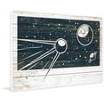 thumbnail image 3 of Marmont Hill - "Sputnik's Orbit" Painting Print on White Wood, 3 of 5