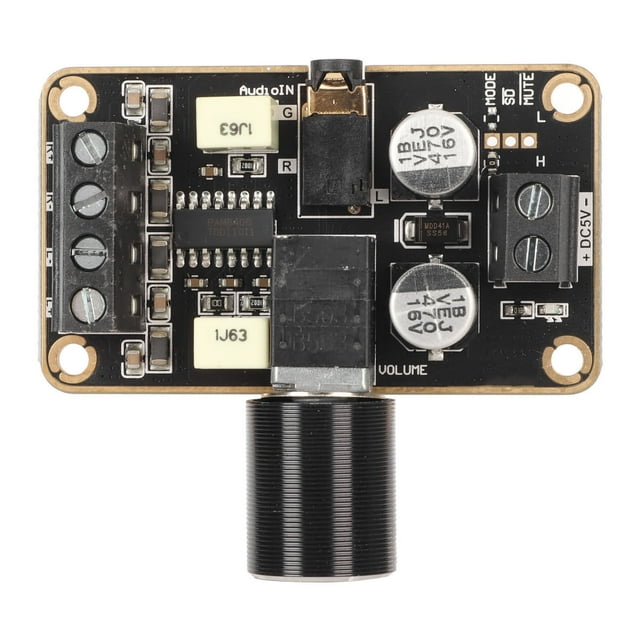 Placa amplificadora de sonido de 2 x 5 W, amplificador de potencia estéreo de doble canal para sistema de sonido de altavoces DIY, CC 5 V
