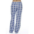 thumbnail image 4 of Pants for Women Plaid Elastic Waisted Drawstring Wide Leg Pants Casual Soft Lounge Trousers Pajama Pants Sleepwear, 4 of 8