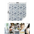 thumbnail image 5 of Hokiten Kitchen Dinner Napkins Set of 6 Coastal Blue Cloth Napkins Reusable Washable Table Napkins for Weddings Cocktail Parties Holiday Table Decor 20x20 Inch, 5 of 8