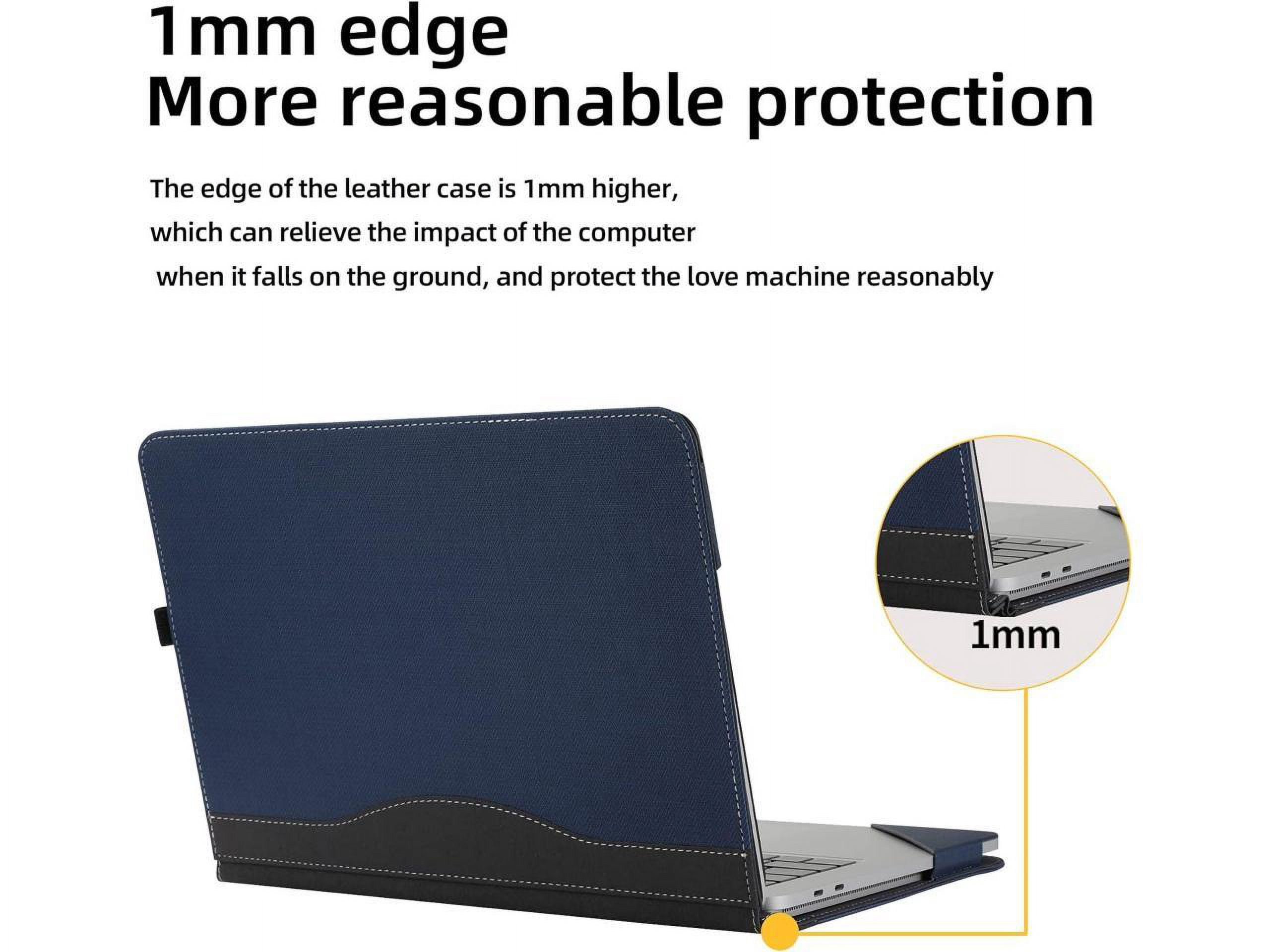 Laptop Case for 14.4 inch Microsoft Surface Laptop Studio 2 2023 / Studio 2022 Protective Cover Shell with Pencil Holder PU Leather Hard Folio Cover