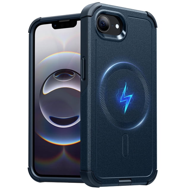 Funda de teléfono ESR para iPhone 16e Cyber Series con MagSafe Navy