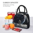 thumbnail image 6 of Haiem Astronaut Standing In The Moon Printed Lunch Bag Women, Lunch Box Lunch Bag for Women, Small Leakproof Cute Lunch Tote Large Capacity Reusable Insulated Cooler Lunch Container, 6 of 6