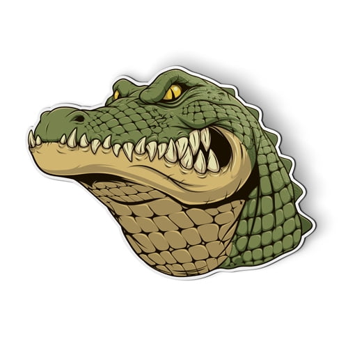 Green Alligator Gator - 5" Magnet for Car Locker Refrigerator