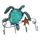 thumbnail image 2 of Estante de almacenamiento de hierro Ganchos para llaves en apariencia de tortuga 4 ganchos Ganchos de pared únicos Ganchos de animales con tornillo BLESIY Estante para llaves, 2 of 8