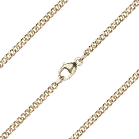 24 inch 14kt Gold Heavy Curb Chain