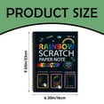 thumbnail image 3 of Clearance! Delayuji Home Decor Colorful Scratch Book Festival Scratch Paint Colorful Drawing Scratch Paper Easy To Operate Relaxing and Stress Relieving One Size Black, 3 of 9