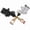Black, variant on Black Silver Aluminium alloy Universal Rear Brake Master Cylinder Caliper Pump for Motorcycle Pit Dirt Bike ATV
