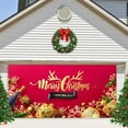 thumbnail image 5 of Large Merry Christmas Garage Door Mural Decorations for Holiday Party Event Signage in 7x16 Feet Size, 5 of 5