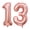Rose Gold 13, variant on NCQ 40 Inch Rose Gold 15 Number Balloons Giant 15 or 51 Balloons Rose Gold Birthday 15 Balloons 15th Birthday Anniversary Party Decorations Supplies