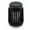 Black, variant on Portable 2-in-1 Solar Bug Zapper Lantern – Mosquito Killer & LED Light for Outdoor Camping & Hiking