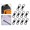 thumbnail image 3 of 10 de cremallera para reparaciones, tirantes de repuesto, cierres de cremallera artesanales, bricolaje, para equipaje, bolsos, ropa, bolsos, Negro Gloria Tirador de la cremallera, 3 of 9