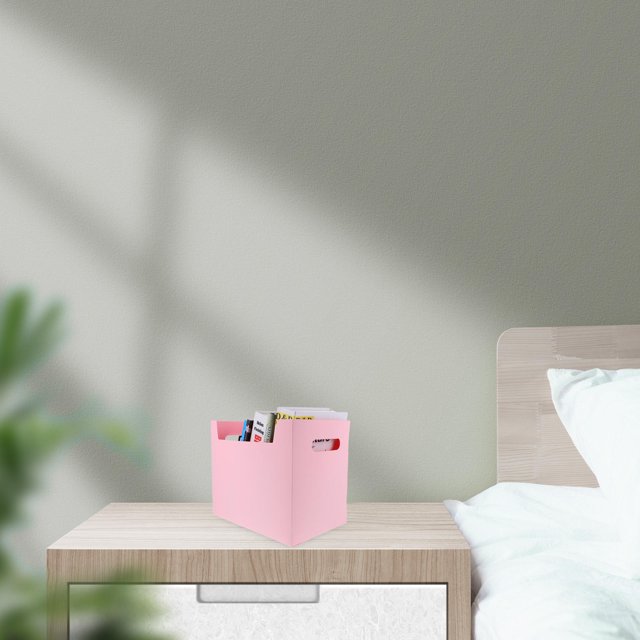 FUTUREORYY Cesta De Almacenamiento Doméstico Rosa Para Mantener Escritorio Y Hogar