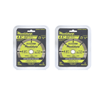 2 Pack General Purpose Segmented Rim Diamond Blade,4-1/2 inch. for Angle Grinders & Tile Saws, Concrete, Brick & Block, and Other Masonry, 5/8”, 20mm& 7/8” Arbors T4501