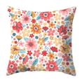 thumbnail image 2 of Cheers US Flower Throw Pillow Covers 18 x 18 Inch Floral Decorative Throw Pillow Cases Soft Outdoor Cushion Covers for Sofa Couch Bedroom Home Decor, 2 of 2