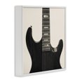 thumbnail image 3 of Stupell Industries Contemporary Black Electric Guitar White Framed Giclee Art, 24 x 24, by Deborah Revell, 3 of 8