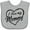 AC-Heather Grey, variant on Inktastic I Love My Mommy in Black Chalk Heart Boys or Girls Baby Bib