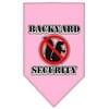 Backyard Security Screen Print Bandana Light Pink Small