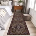 thumbnail image 4 of 2'x6' Rug Runners for Hallways Kitchen, Boho Vintage Non Slip Entryway Beside Floor Carpet Runner, Modern Geometric Abstract Art Aesthetics Washable Laundry Room Bedroom Throw Rugs Mat for Family Pet, 4 of 8