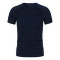 thumbnail image 4 of CCRFTGI Tshirt for Boys 5t Athletic Quick Dry Tshirt Crewneck Navy Tshirt 2025 Summer Plain Short Sleeve Shirts,Navy 4-5 Years, 4 of 4