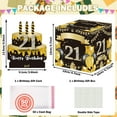thumbnail image 2 of JESTAR Birthday Money Gift Box with DIY Stickers for 21th Birthday, Surprise Money Boxes for Cash Gift with Pull Out Happy Birthday Day Card and 50Pcs Transparent Bags, 2 of 6