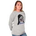 thumbnail image 4 of Retro Funny I'm 90s Famous Humor Plus Size Long Sleeve Graphic Tee Shirt Brisco Brands 2X, 4 of 5