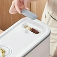 thumbnail image 4 of 11 Lbs Rice Dispenser, Rice Container with Measuring Cup, Upgraded Lid Time Dials & Built-in Fresh Box Rice Container Storage for Home Kitchen Pantry Stores Rice, 4 of 8