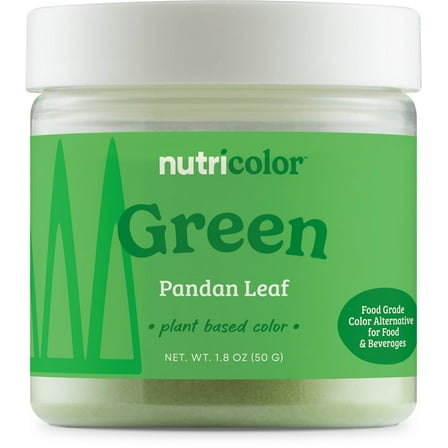 Nutricost Green Plant Based Food Coloring From Pandan Leaf Powder (50 Servings) - Nutricolor Color Alternative For Food & Beverages
