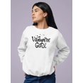 thumbnail image 2 of Vampire Girl. Glittery Sweatshirt Women -Image by Shutterstock, Female 5X-Large, 2 of 4