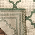 thumbnail image 4 of SAFAVIEH Beach House Richard Geometric Indoor/Outdoor Runner Rug, Cream/Green, 2'2" x 12', 4 of 8