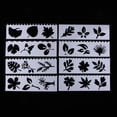 thumbnail image 2 of HOMYL 2x8 Journal Drawing Template Stencils Set Scrapbooking DIY Card Leaf 2 Pcs, 2 of 8