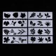 thumbnail image 2 of 8 plantillas de pintura para álbumes de recortes, relieve y estampado. Hoja, 2 of 9