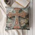 thumbnail image 3 of Throw Pillow Cases, Retro Cozy Square Decorative for Home Sofa Bedroom Car Office, 3 of 5