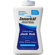 (2 pack) Zeasorb Antifungal Treatment Super Absorbant Powder for Jock Itch, 2.5 Oz, Bottle