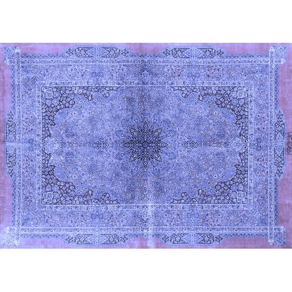 Ahgly Company Indoor Rectangle Persian Blue Traditional Area Rugs, 2' x 4'