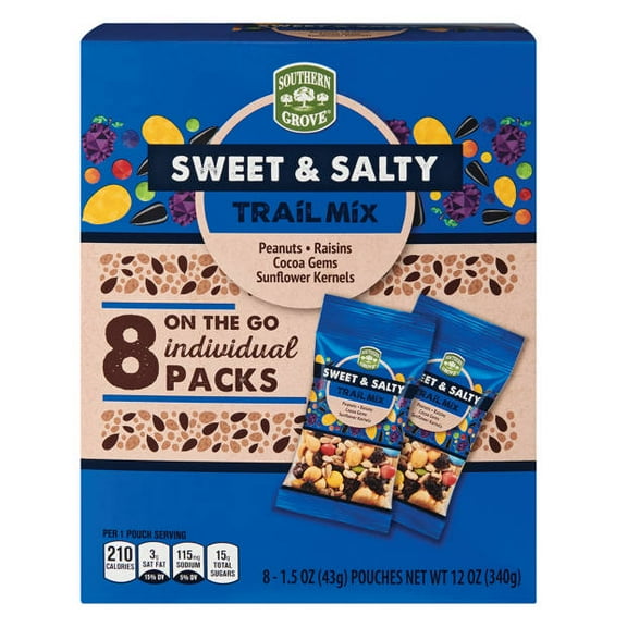 2PK - Southern Grove Sweet & Salty Trail Mix, 8 count
