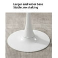 thumbnail image 6 of Modern Dining Table,24 Inch Round Table,MDF Top and Steel Base Tulip Round Kitchen Table,Coffee Table for Living Room,White Marble, 6 of 7