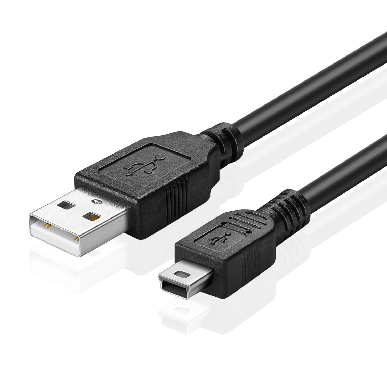 10pcs 10x 4FT USB 2.0 Cable Type A to Mini B Male 5 PIN GPS Camera hard Drive 