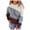 Brown, variant on Hoodies Woman Women Plus Size Tie-Dye Printed Gradient Pullover Long Sleeve Sweatshirt Top