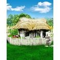 thumbnail image 1 of BSDHOME Polyester 5x7ft Lawn Fence Cottages Photography Backdrops Photo Props Studio Background, 1 of 2